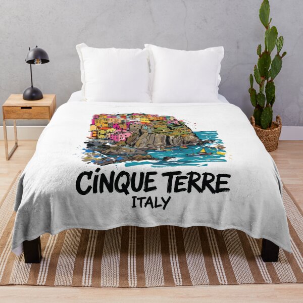 Item preview, Cinque Terre Italy Colorful Village Art designed and sold by Merch by Das Design Studio.