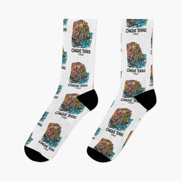 Item preview, Cinque Terre Italy Colorful Village Art designed and sold by Merch by Das Design Studio.