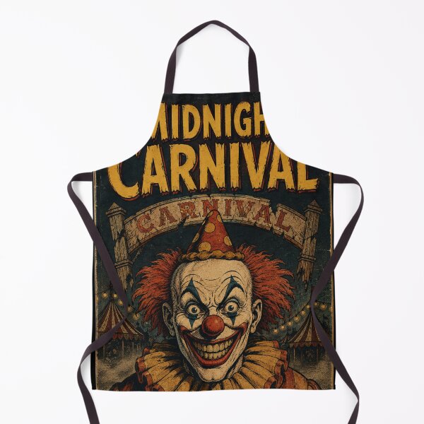 Item preview, Vintage Halloween Cover Art: Creepy Clown Midnight Carnival designed and sold by bapupa.