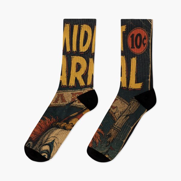 Item preview, Vintage Halloween Cover Art: Creepy Clown Midnight Carnival designed and sold by bapupa.