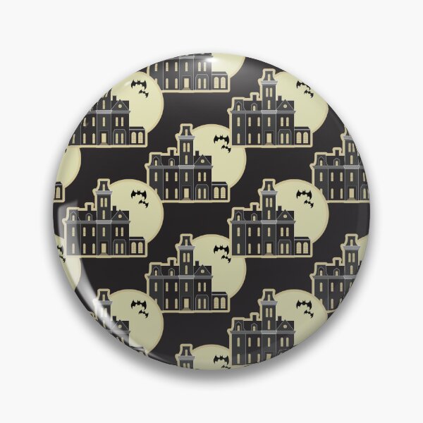 Item preview, Haunted House Moon – Gothic Halloween Pattern designed and sold by Theshapearts.