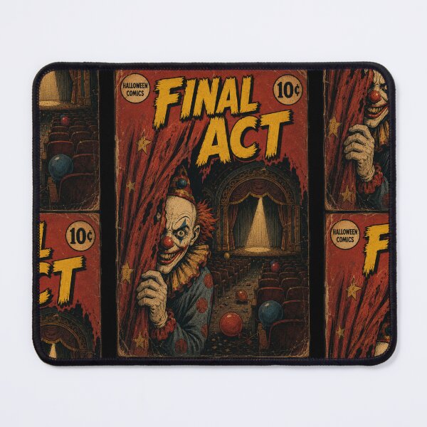 Item preview, Vintage Halloween Cover Art: Haunted Circus Clown Nightmare designed and sold by bapupa.