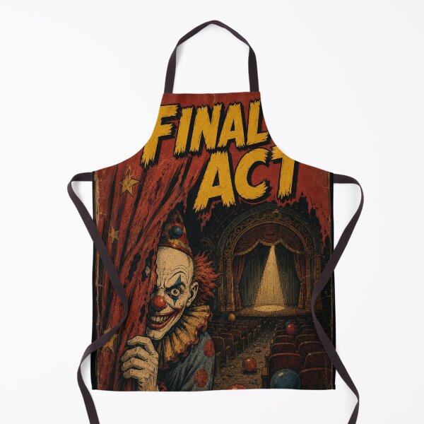 Item preview, Vintage Halloween Cover Art: Haunted Circus Clown Nightmare designed and sold by bapupa.