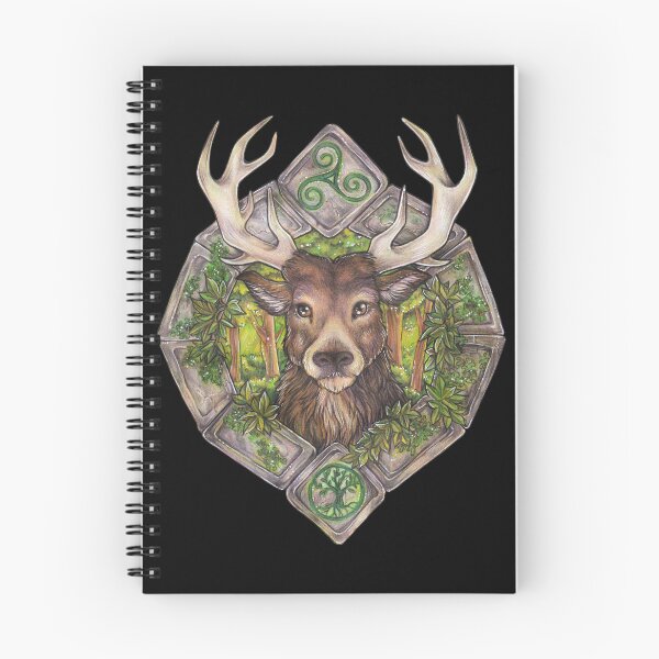 Item preview, Deer with stone circle, Tree of Life, Celts, Nature designed and sold by ZadzeneaArt.