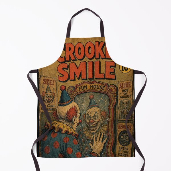 Item preview, Vintage Halloween Cover Art: Sinister Clown Funhouse Horror designed and sold by bapupa.