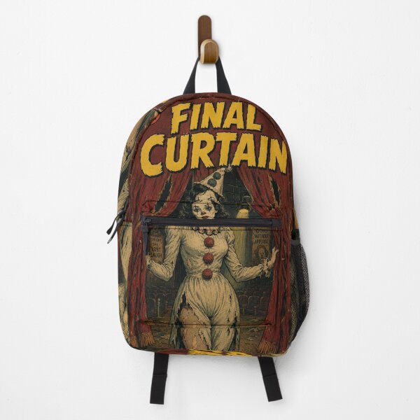 Item preview, Vintage Halloween Cover Art: Eerie Clown Woman Haunted Theater designed and sold by bapupa.