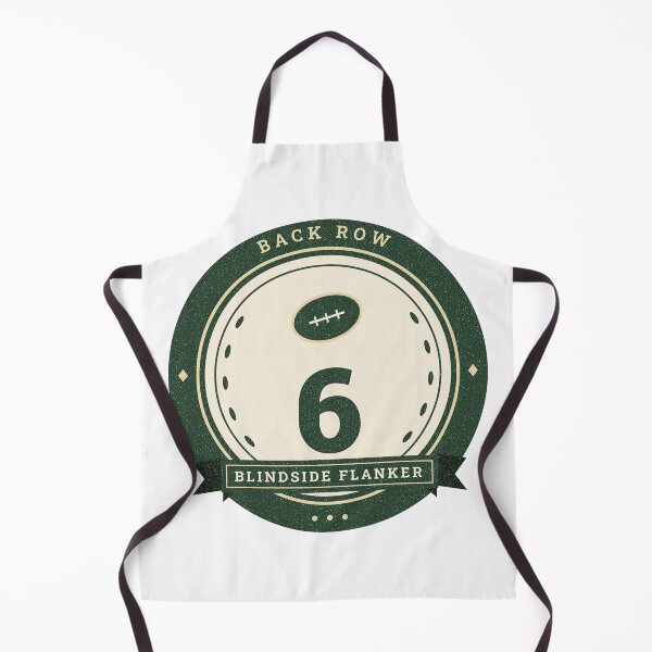 Item preview, Blindside Flanker Rugby Number 6 Vintage Back Row Badge designed and sold by sca09.