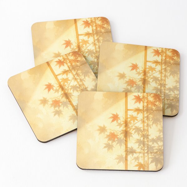 Item preview, Maple Light on Shoji Poster | Autumn Japanese Room Wall Art designed and sold by LuminaKage.
