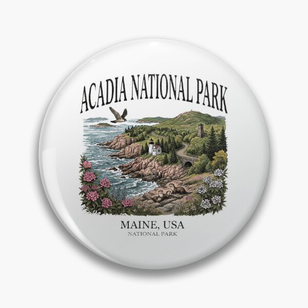 Item preview, Acadia Coastal National Park Vintage Design designed and sold by JenniferF90649.