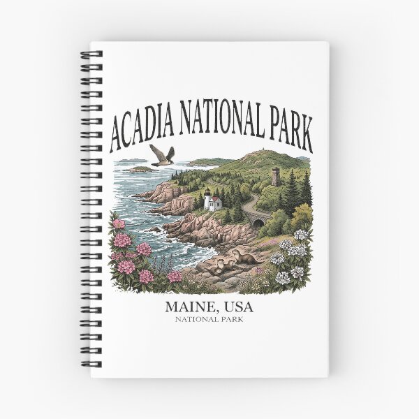 Item preview, Acadia Coastal National Park Vintage Design designed and sold by JenniferF90649.