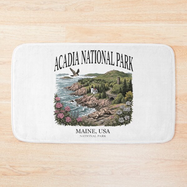 Item preview, Acadia Coastal National Park Vintage Design designed and sold by JenniferF90649.