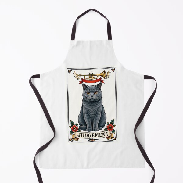 Item preview, Judgment Tarot Cat Trumpet Angel Wings designed and sold by Old's Cool Cat Studio.