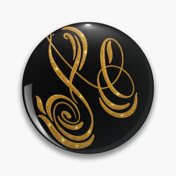 Item preview, Golden Glitter Letter A – Handmade Calligraphy Alphabet Design designed and sold by Neha-Daily-Art.
