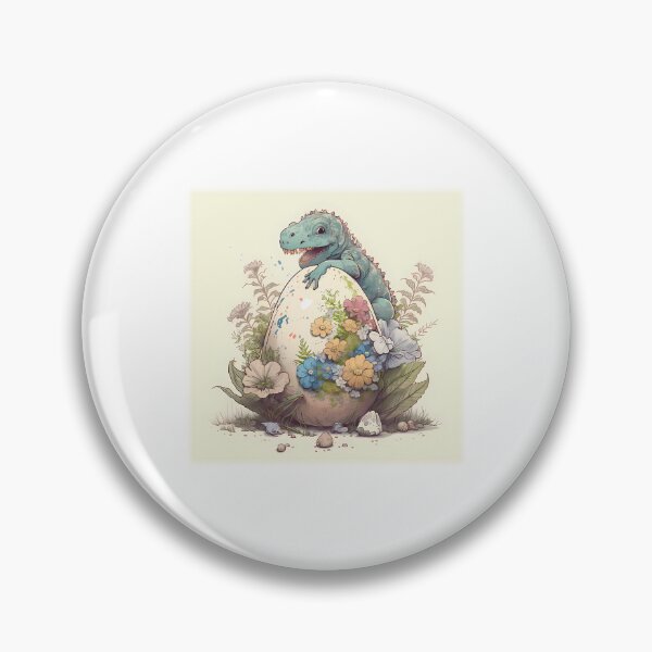 Item preview, Easter Saurus Rex Funny Baby Dinosaur Hatching Egg Flowers designed and sold by norieganida.