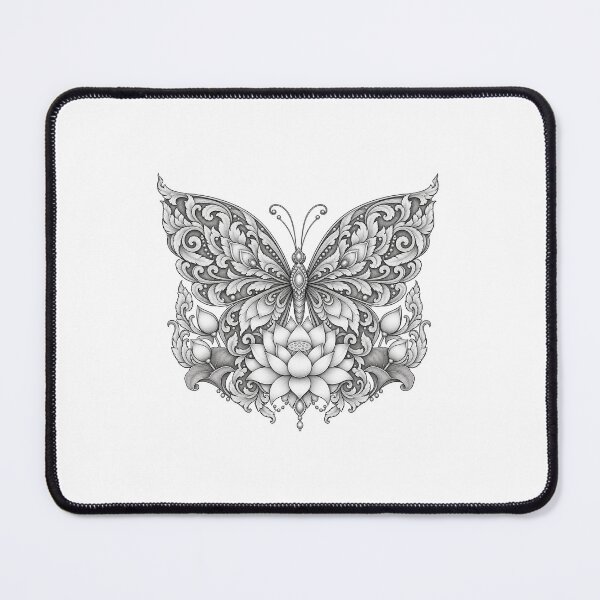 Item preview, Ornamental Butterfly Sacred Lotus Thai Art designed and sold by mamhew2456.