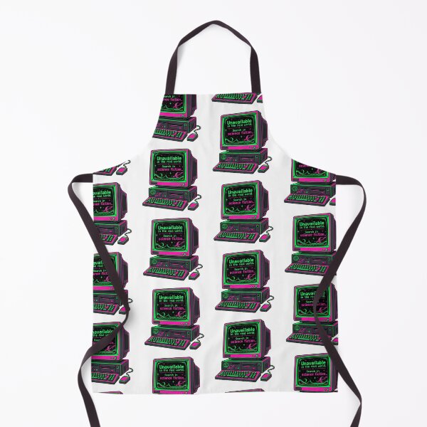 Item preview, Unavailable In The Real World Retro Cyberpunk Neon Computer Sticker designed and sold by Biriba+55.