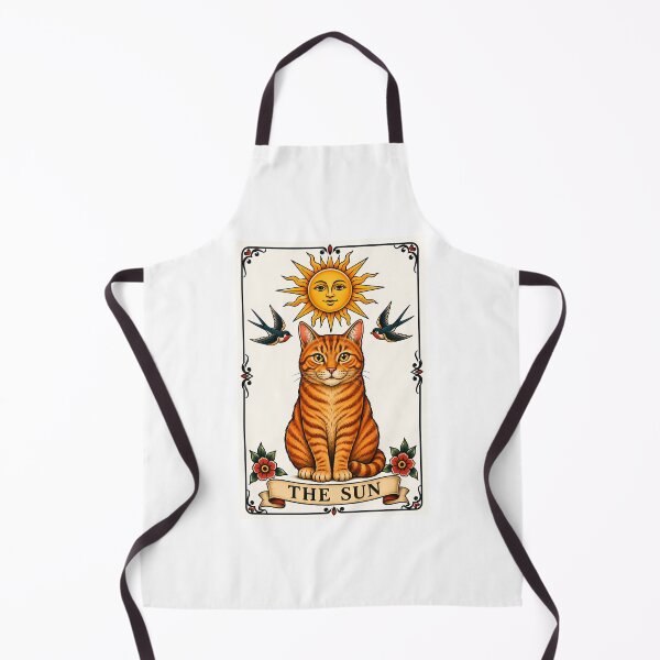 Item preview, The Sun Tarot Cat Ginger Tabby designed and sold by Old's Cool Cat Studio.
