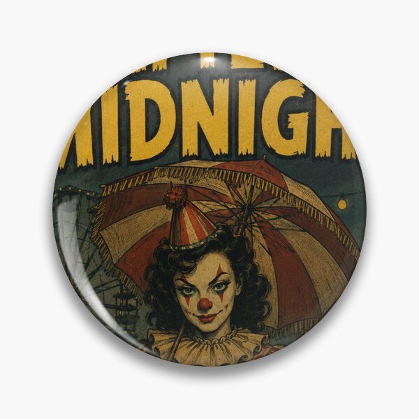 Item preview, Vintage Halloween Cover Art: Gothic Clown Woman Midnight Carnival designed and sold by bapupa.