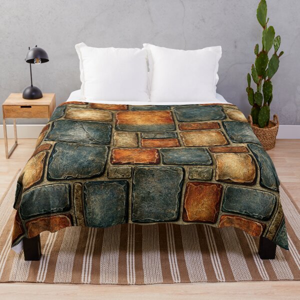 Item preview, Ancient Warm Toned Castle Cobblestone Art designed and sold by Piotrek0001.