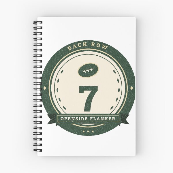 Item preview, Openside Flanker Rugby Number 7 Vintage Back Row Badge designed and sold by sca09.