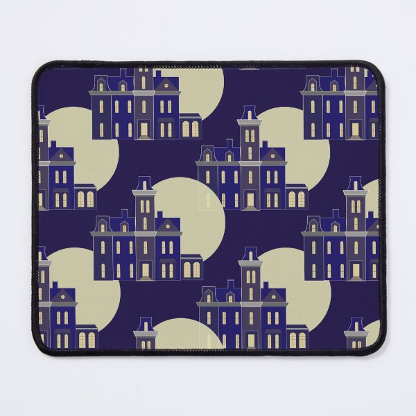 Item preview, Purple Haunted House Moon Gothic Pattern designed and sold by Theshapearts.