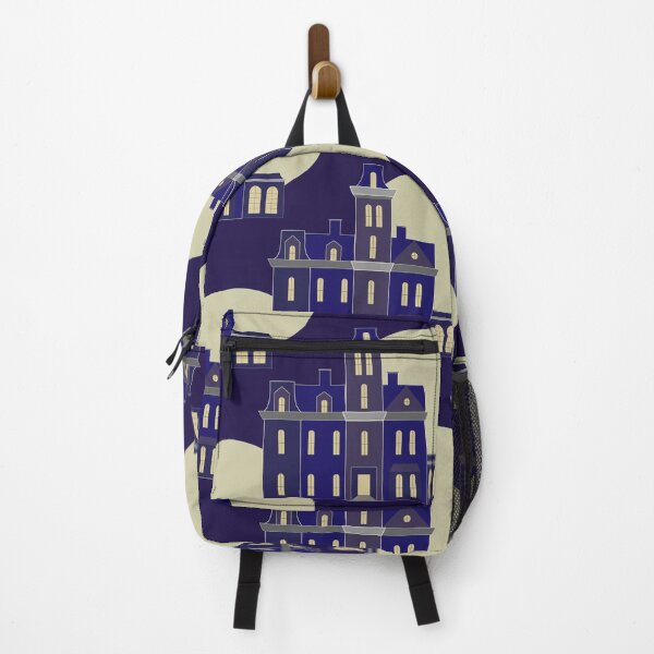 Item preview, Purple Haunted House Moon Gothic Pattern designed and sold by Theshapearts.