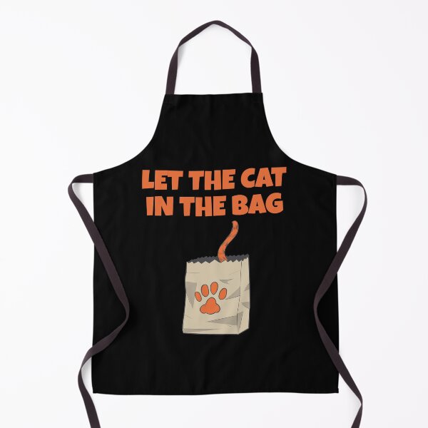 Item preview, Let the Cat in the Bag – Funny Secret Keeper Cat Wordplay designed and sold by WordPlayStudio.