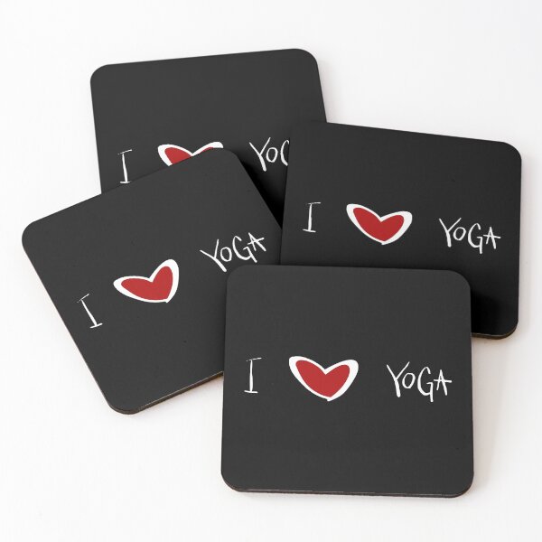 Item preview, i love yoga heart designed and sold by TShirtsByMs.