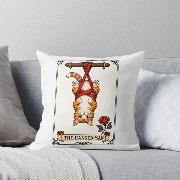 Item preview, The Hanged Man Tarot Cat Ginger Tabby designed and sold by Old's Cool Cat Studio.