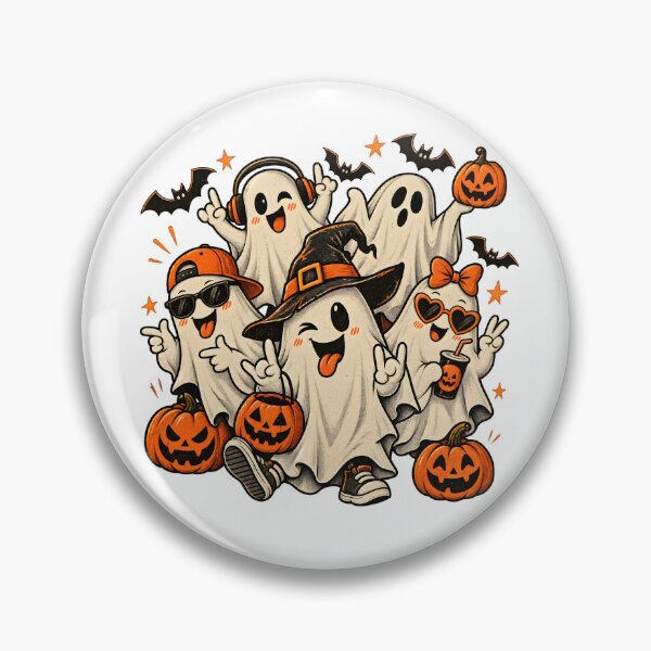 Item preview, Spooky & Cute Halloween Ghost Funny Gifts For Vintage Halloween Lovers designed and sold by EdithPrint.