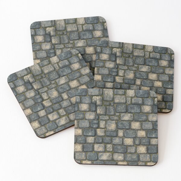 Item preview, Classic Grey Squared Castle Cobblestone designed and sold by Piotrek0001.
