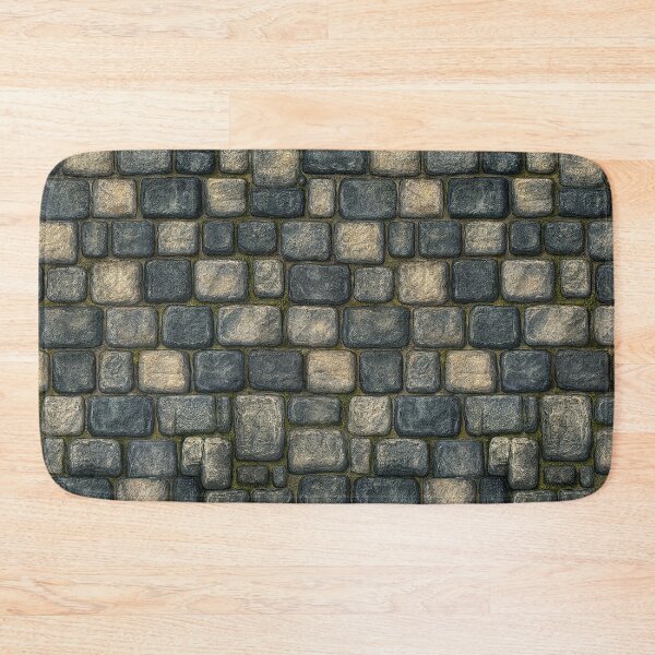 Item preview, Classic Grey Squared Castle Cobblestone designed and sold by Piotrek0001.