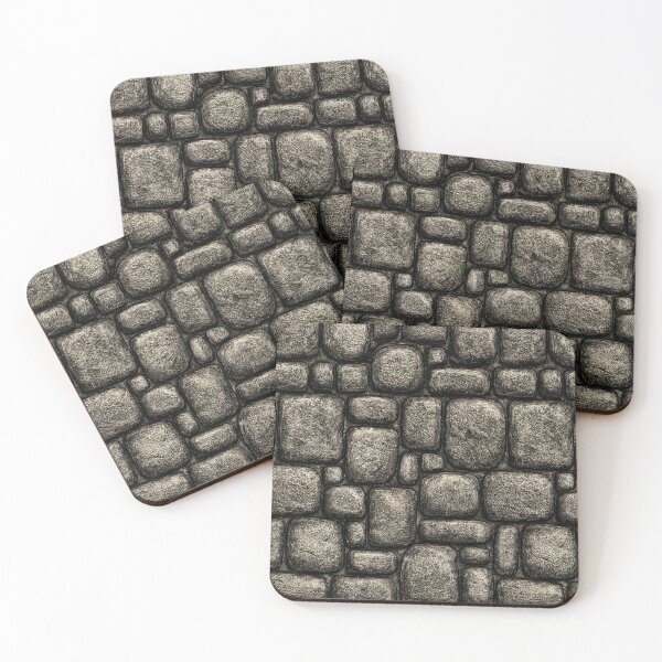 Item preview, Detailed Dark Grey Ancient Cobblestone Art designed and sold by Piotrek0001.