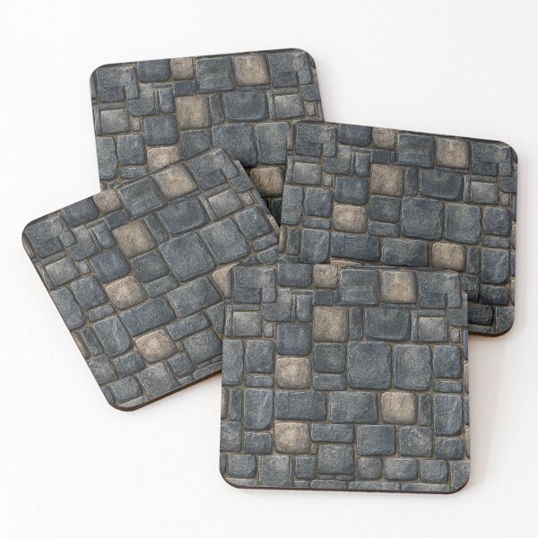 Item preview, Midnight Slate Blue Castle Wall Texture designed and sold by Piotrek0001.