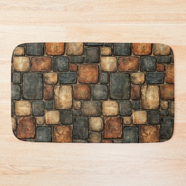 Item preview, Fiery Ember Toned Medieval Stone Wall designed and sold by Piotrek0001.