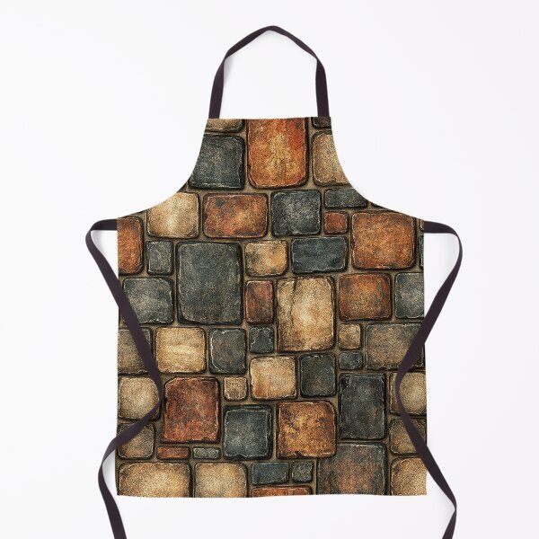Item preview, Fiery Ember Toned Medieval Stone Wall designed and sold by Piotrek0001.