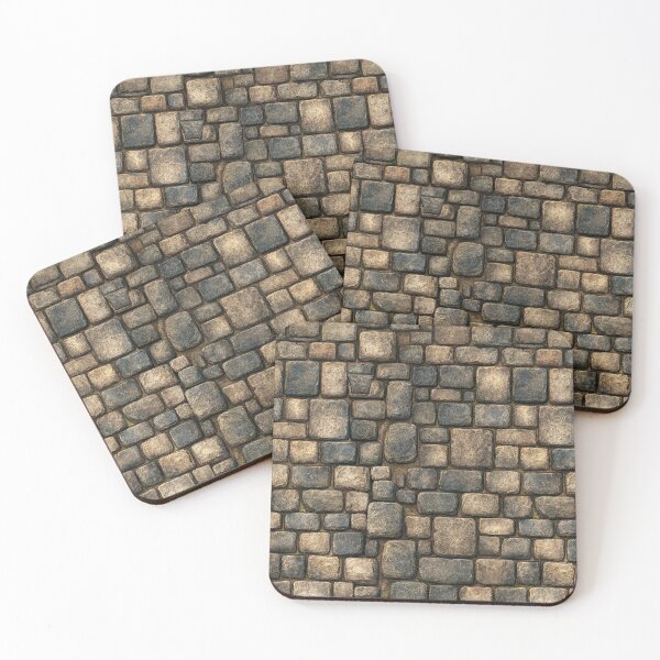 Item preview, Light Tan and Grey Castle Cobblestone designed and sold by Piotrek0001.