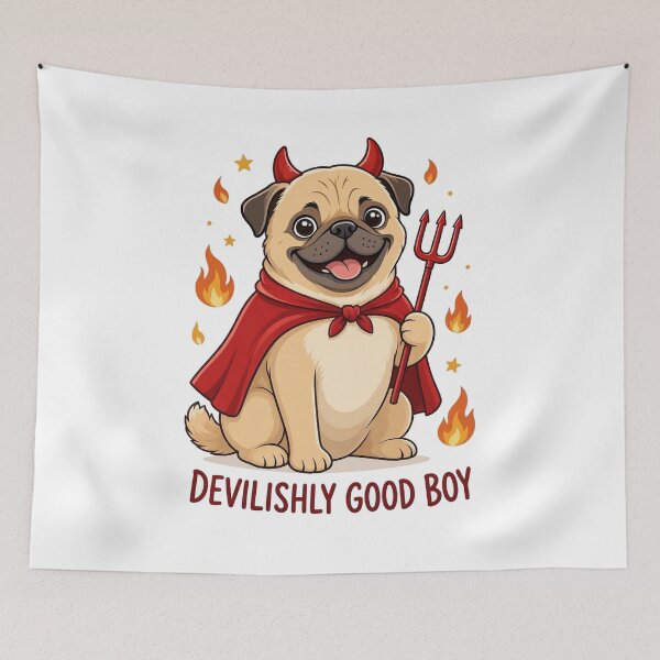 Item preview, Devilishly Good Boy designed and sold by DogTiredbyPeter.
