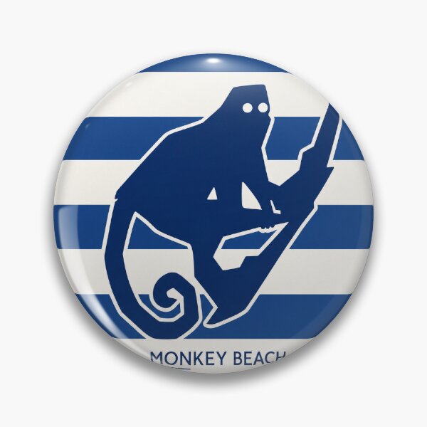 Item preview, Monkey Beach Blue Coastal Stripes designed and sold by Christophe-1976.