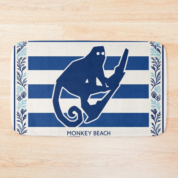 Item preview, Monkey Beach Blue Coastal Stripes designed and sold by Christophe-1976.