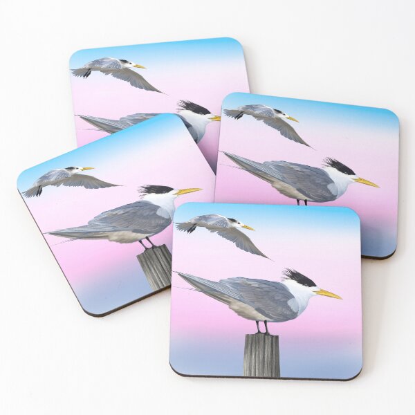 Item preview, Crested tern at dusk designed and sold by Windswell.