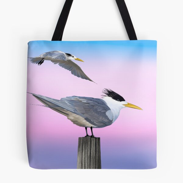 Item preview, Crested tern at dusk designed and sold by Windswell.
