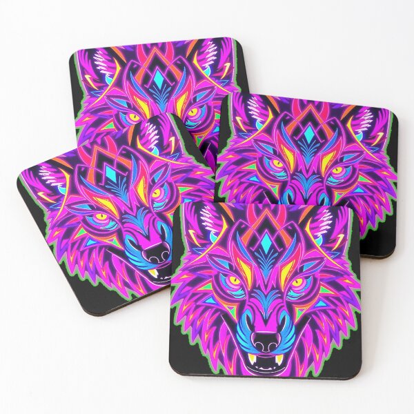 Item preview, Neon Wolf Head – Retro 80s Style designed and sold by Benito Del Ray.