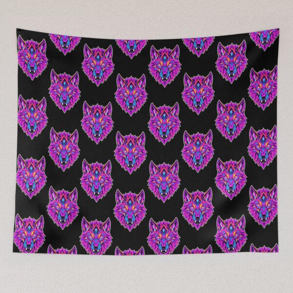 Item preview, Neon Wolf Head – Retro 80s Style designed and sold by Benito Del Ray.