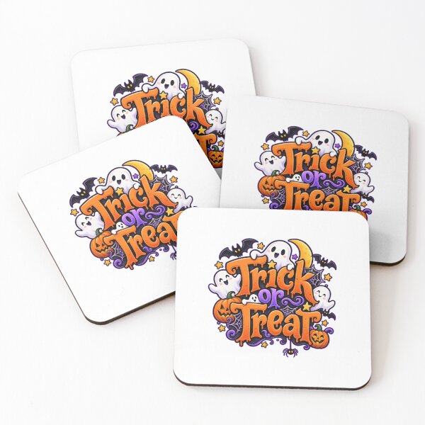 Item preview, Cute Trick or Treat Halloween Ghosts Pumpkins designed and sold by naruto4925.