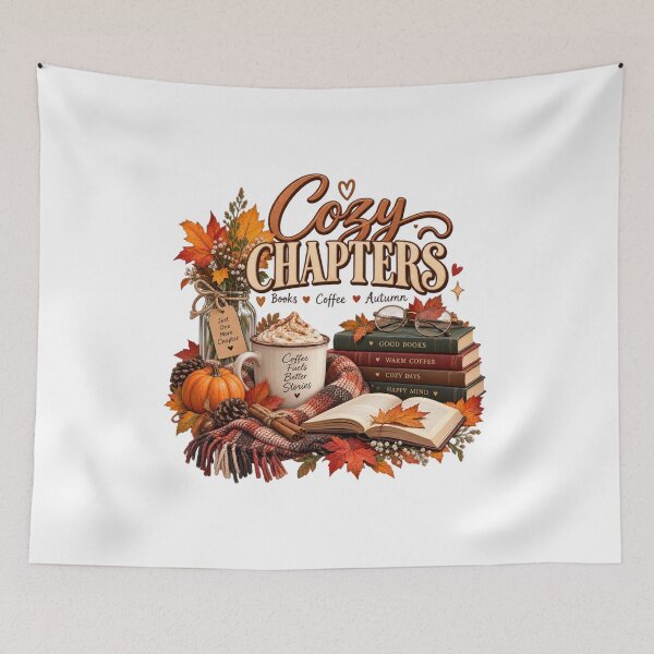 Item preview, Cozy Autumn Book Lover, Coffee Reading Aesthetic designed and sold by Butterfly  Effect.