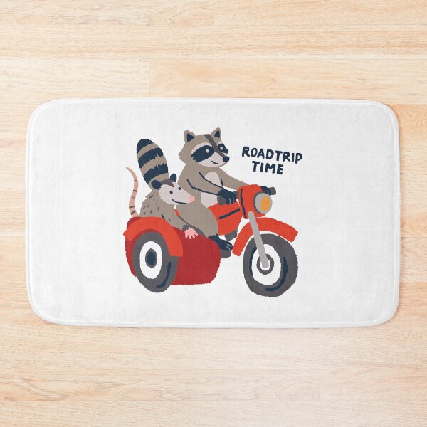 Item preview, Roadtrip Time Cute Raccoon Possum Sidecar Adventure designed and sold by artworkathome.