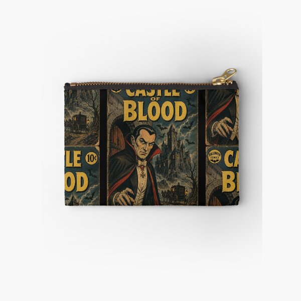 Item preview, Vintage Halloween Cover Art: Dracula Castle Midnight Arrival designed and sold by bapupa.