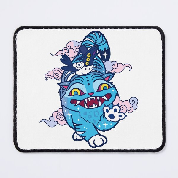 Item preview, Whimsical Blue Cat Character Art designed and sold by JenniferF90649.