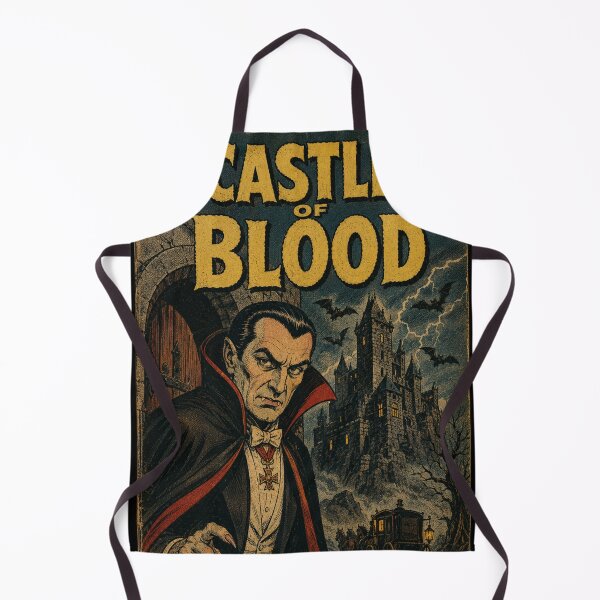 Item preview, Vintage Halloween Cover Art: Dracula Castle Midnight Arrival designed and sold by bapupa.